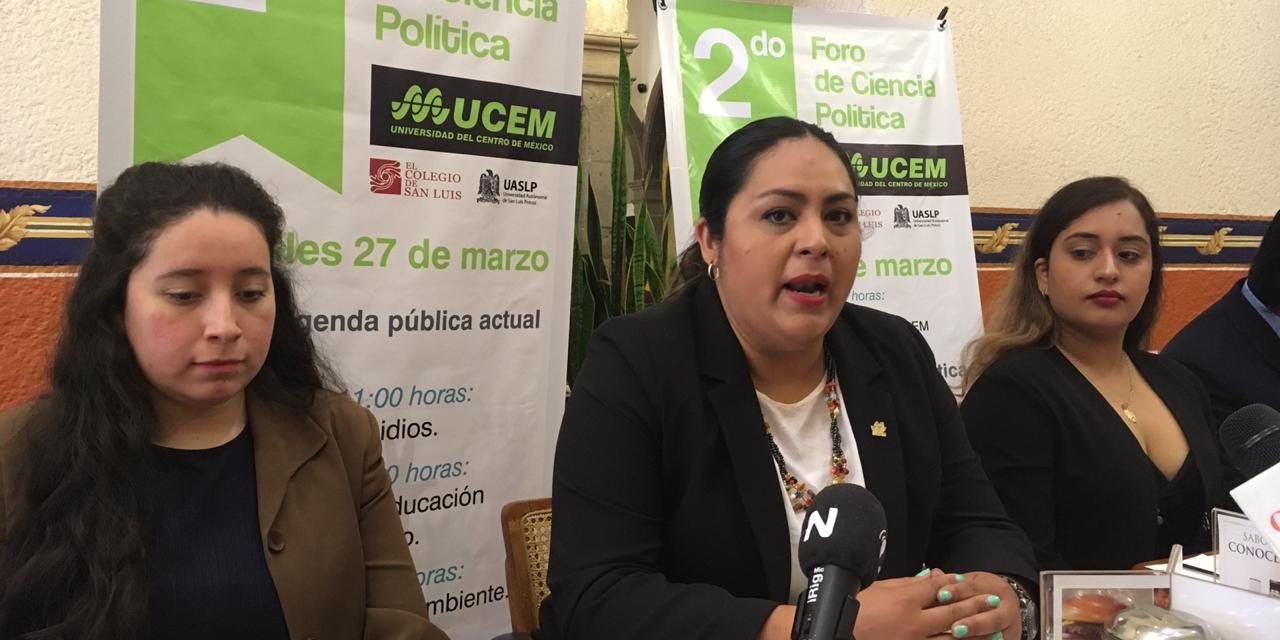 Presenta UCEM Segundo Foro de Ciencia Política.