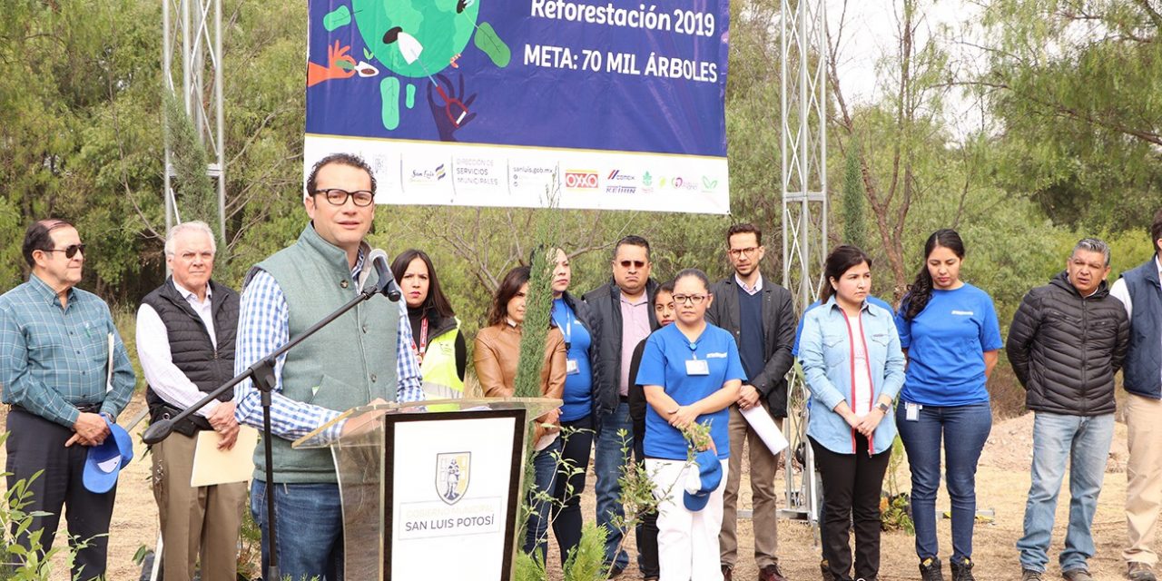 Arranca programa de reforestación en la capital potosina