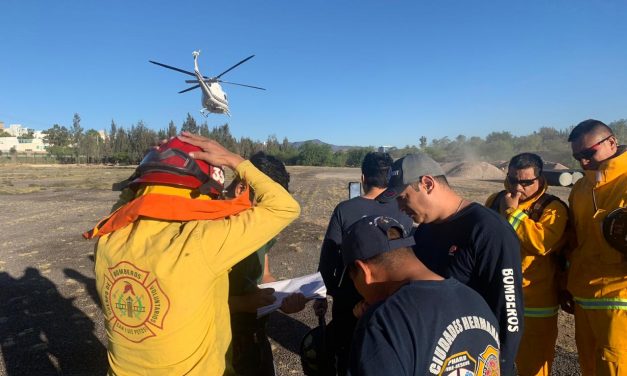 Se complica el mitigar incendio en Sierra de San Miguelito.