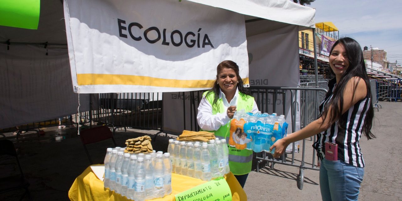 Habilitan en Soledad centro de acopio de víveres para brigadistas.