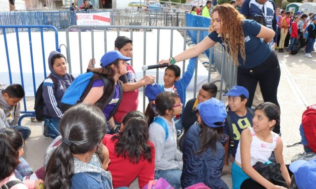 250 niños de la capital del estado, recorren sitios históricos de Soledad.