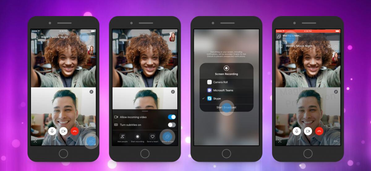 Ya se puede compartir pantalla de Skype en Android e iOS