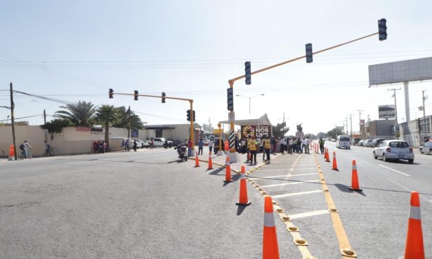 Moderniza Soledad semaforización sobre carretera a Rioverde.