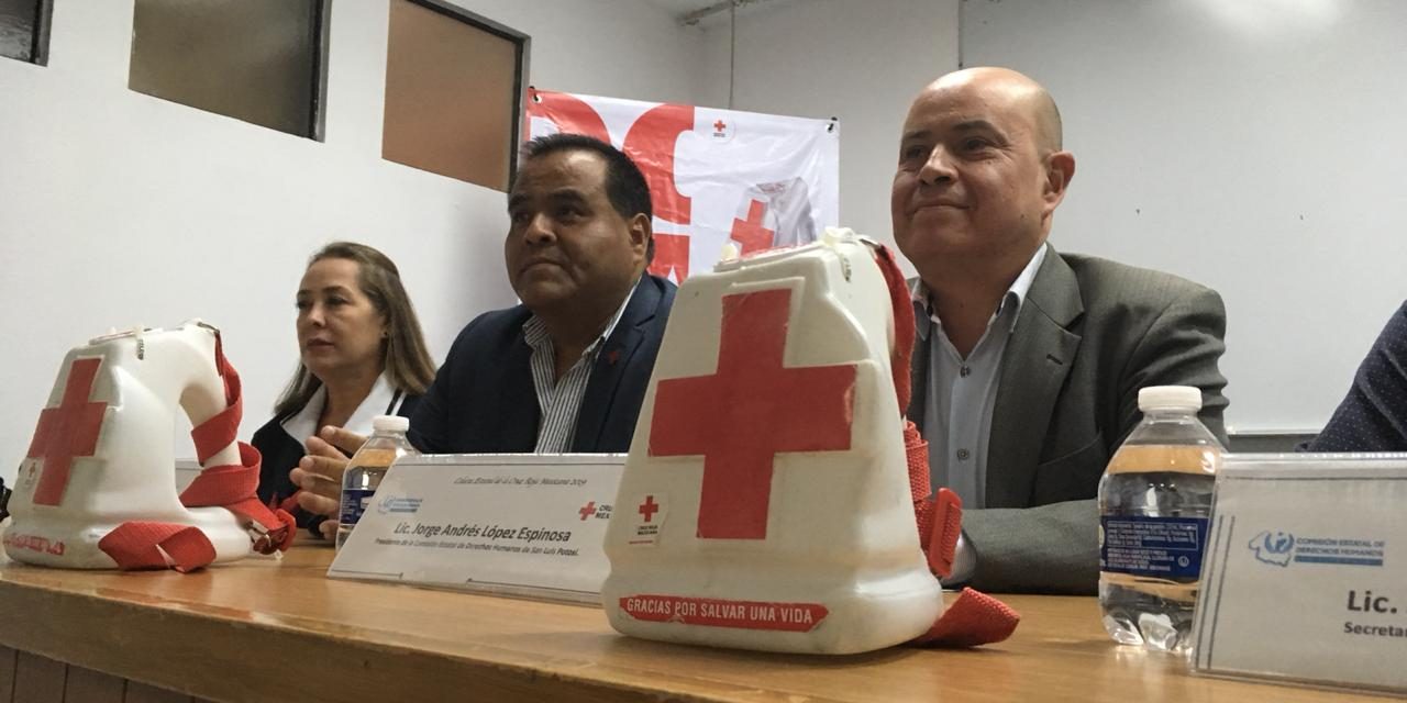 Se suma la CEDH a la Colecta Anual de la Cruz Roja.