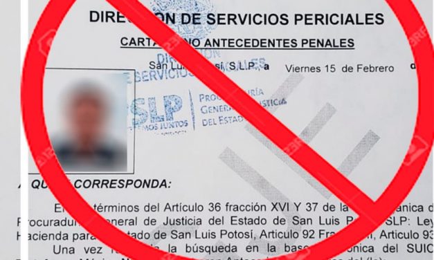 Buscan eliminar carta de antecedentes no penales como requisito para ocupar cargos públicos.
