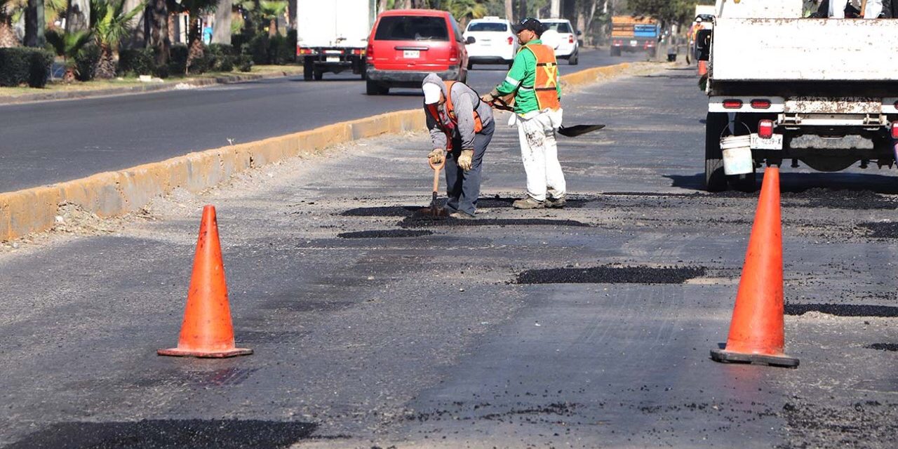 Invierte Ayuntamiento SLP más de 11 mdp en bacheo