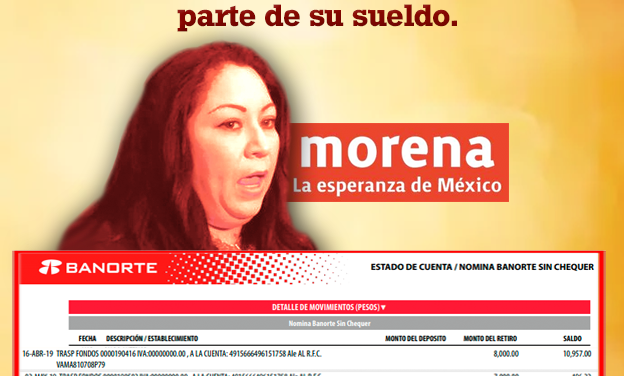 Acusan a diputada local del MORENA, de quitar parte del sueldo a un ex asesor