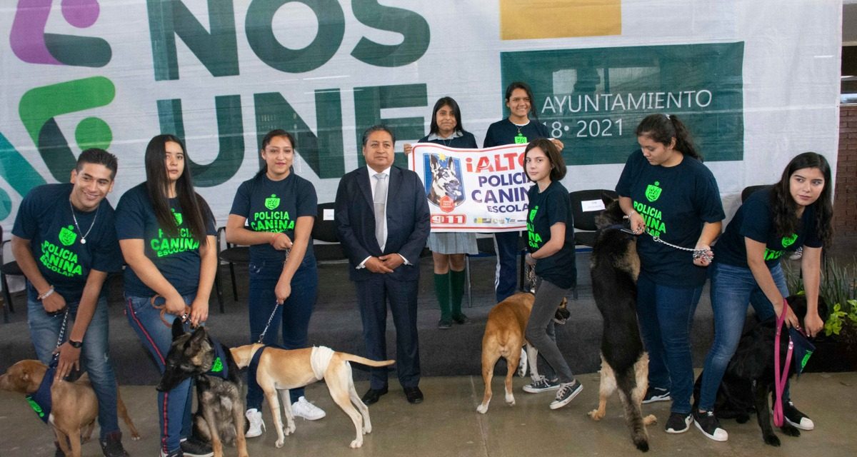 Policía canina apoyará vigilancia de escuelas.