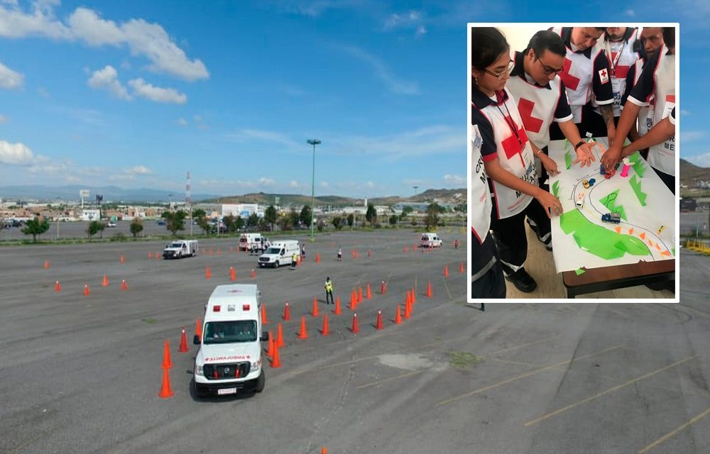 Adiestran a personal de la Cruz Roja para el adecuado manejo de ambulancias.