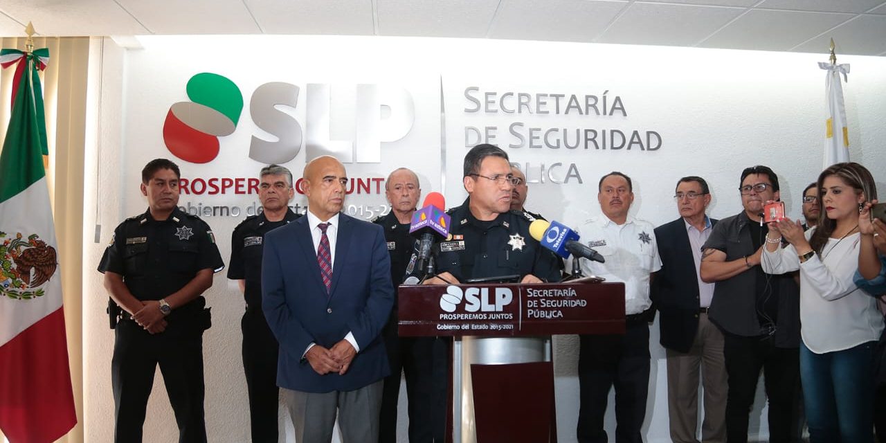 Trabajo en favor de la seguridad continuará en SLP: SSPE.