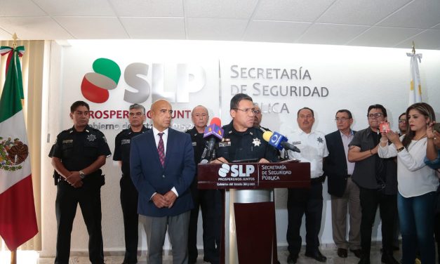 Trabajo en favor de la seguridad continuará en SLP: SSPE.