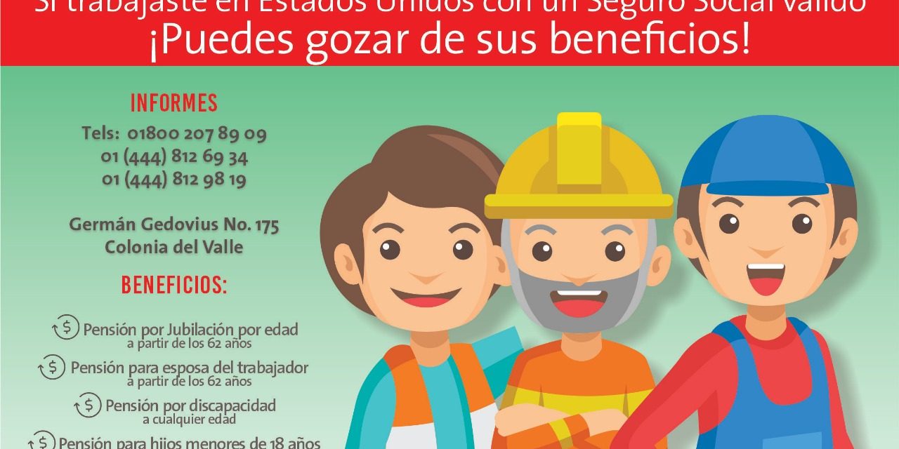 Programa de pensiones y seguro social norteamericano: disponible para ex trabajadores.