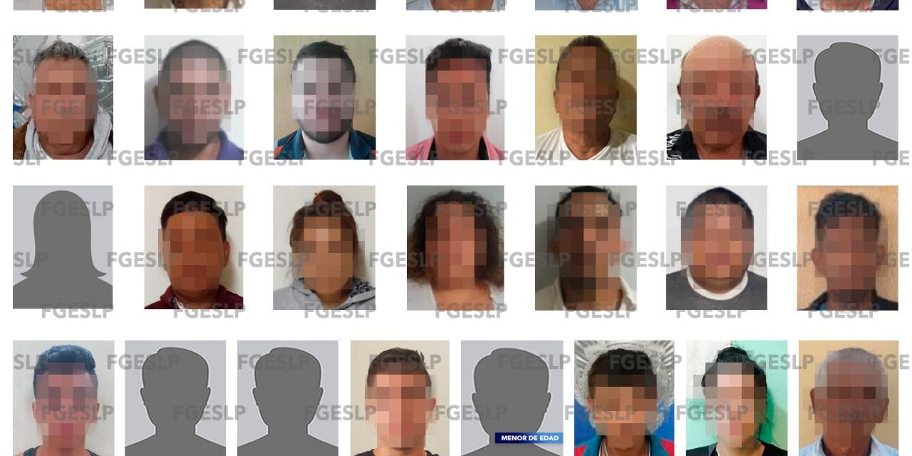 Fiscalía detiene a 29 personas durante la última semana.