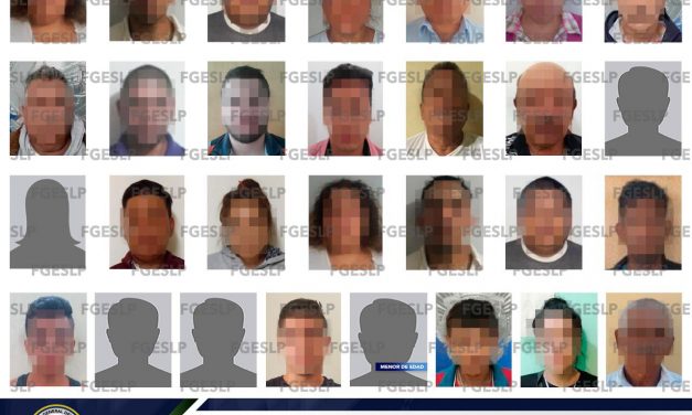 Fiscalía detiene a 29 personas durante la última semana.