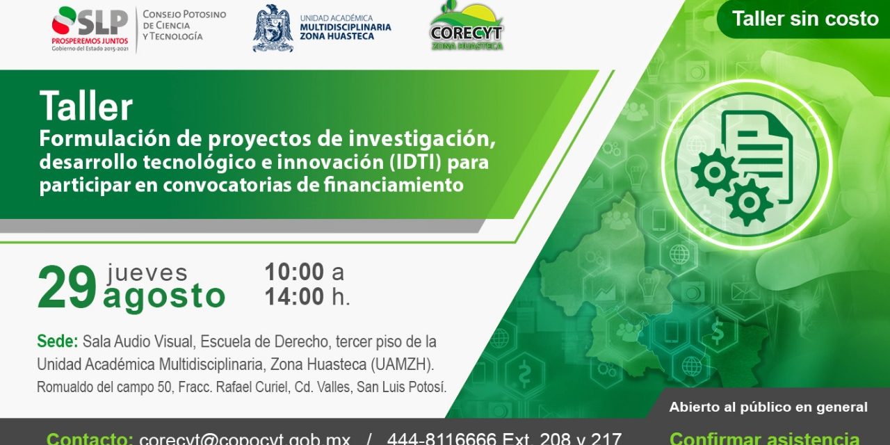 Invita Copocyt a talleres de proyectos para su financiamiento.
