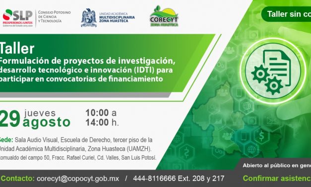 Invita Copocyt a talleres de proyectos para su financiamiento.
