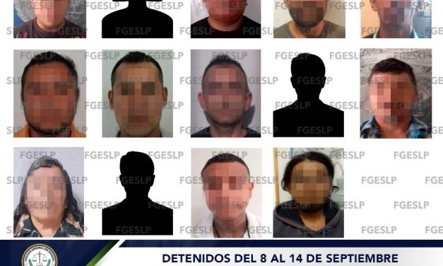 Fiscalía detiene a 29 personas durante la segunda semana de septiembre