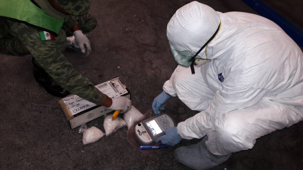 Aseguran droga en el Aeropuerto Ponciano Arriaga