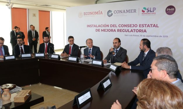 Reconoce Mejora Regulatoria trabajo del ejecutivo para fortalecer inversiones.