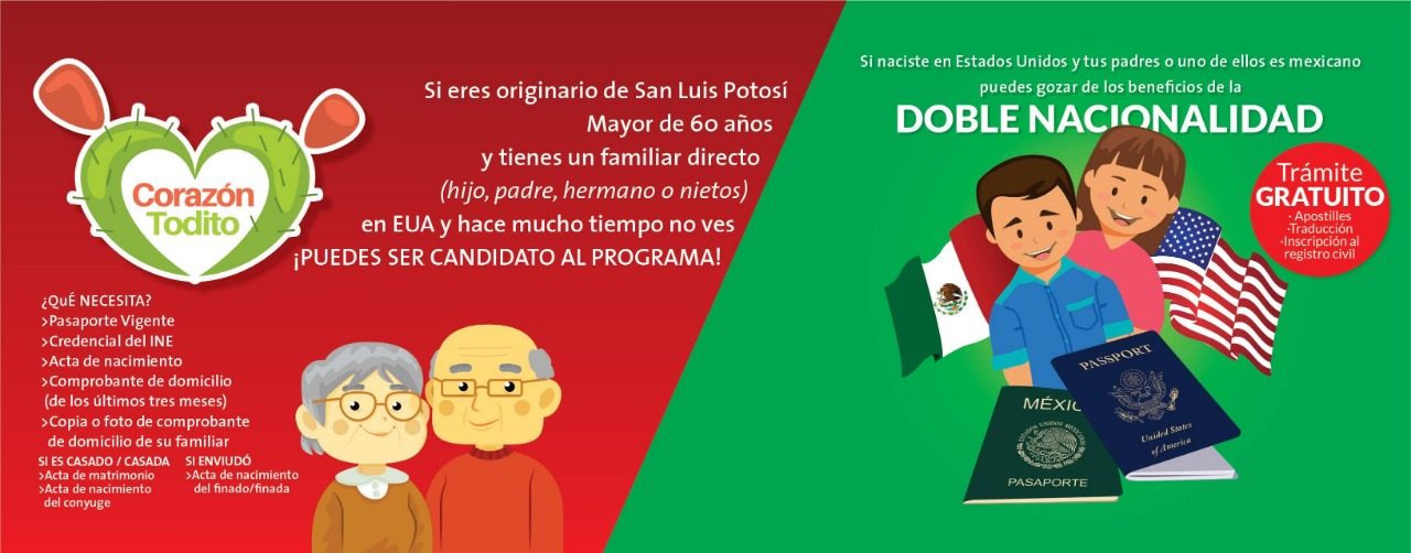Programa “Corazón Todito”reunifica familias potosinas en EUA
