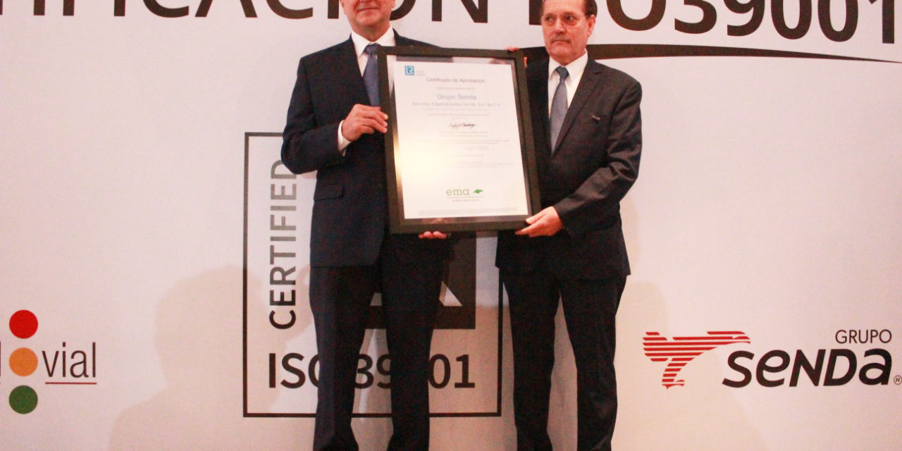 Grupo SENDA obtiene certificación ISO 39001 en seguridad vial