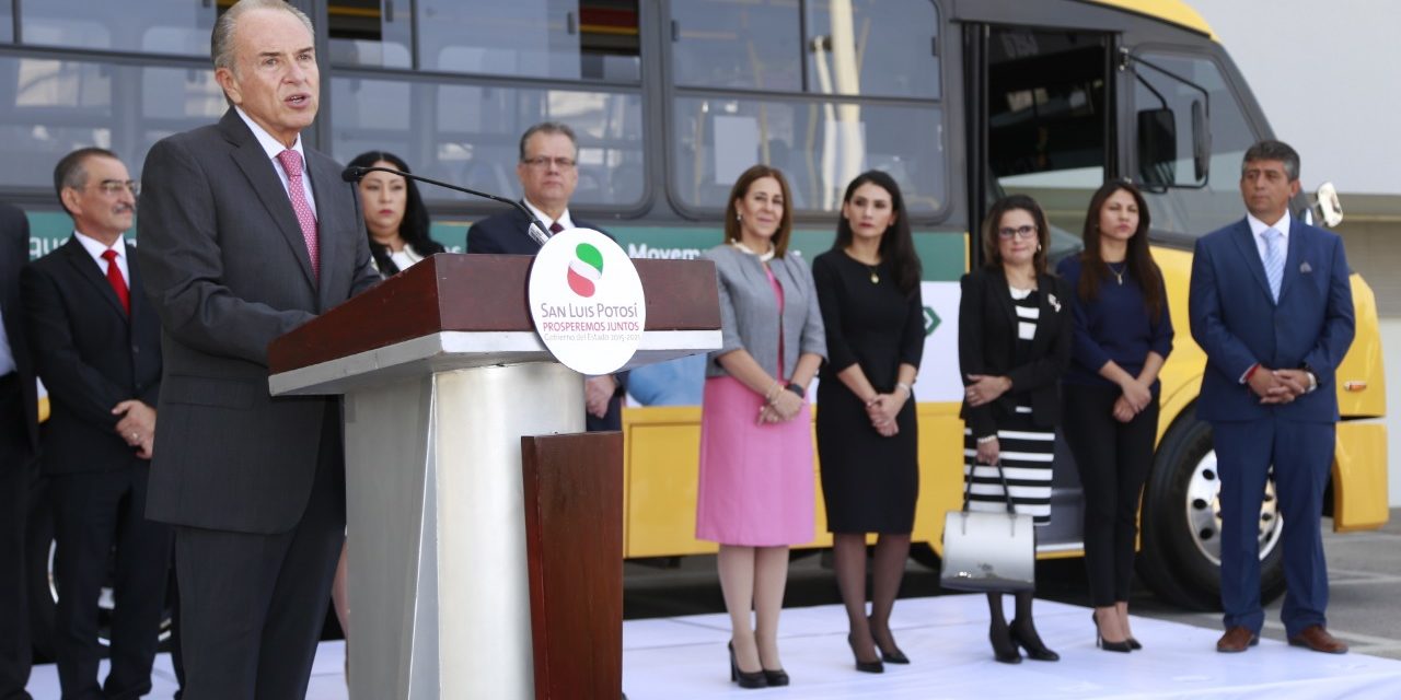 Arranca JM Carreras programa de transporte público #En SLP nos movemos seguras.