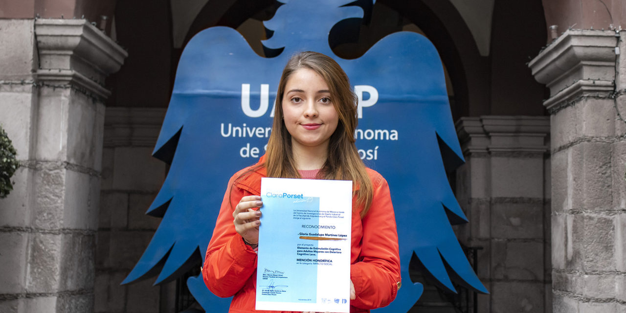 Universitaria distinguida con Premio Clara Porset para diseñadoras más creativas.