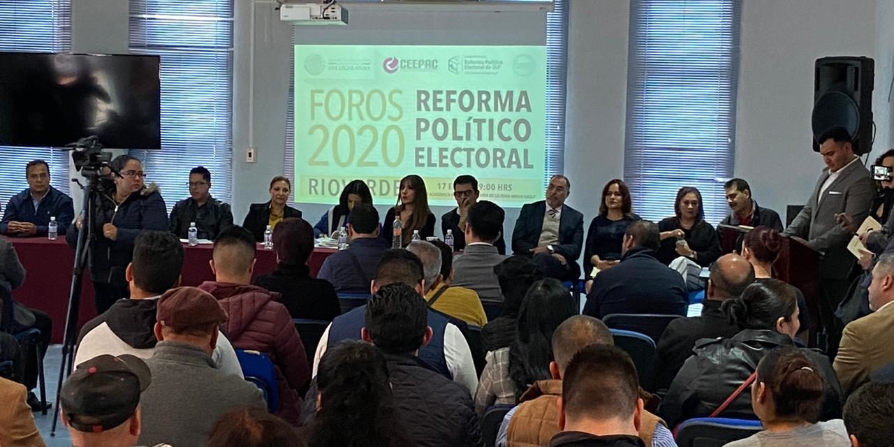 Congreso estatal realizó en Rioverde, el 2do. Foro para la Reforma Político-Electoral.