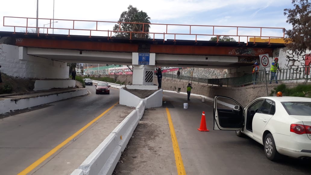 SEDUVOP realia trabajos de conservación en bulevar Río Españita.