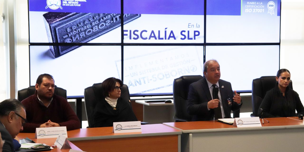 FGE mantiene trabajos de implementación del sistema de gestión anti soborno
