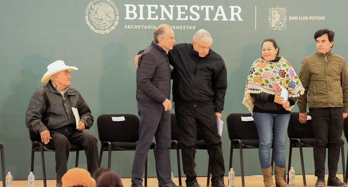 Piden a potosinos que no vayan a eventos de AMLO en SLP por seguridad.