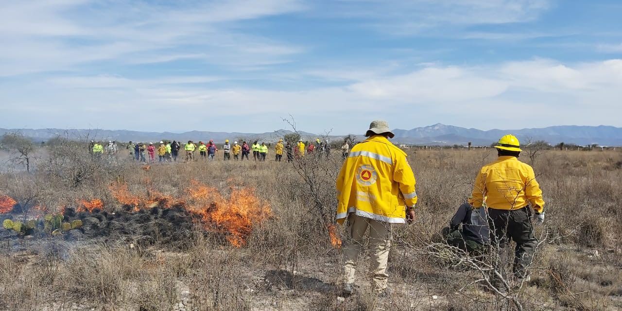 Continúa la capacitación en combate de incendios forestales
