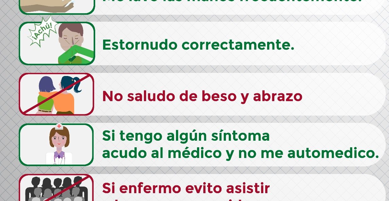Jornadas de Sana Distancia, fundamentales para evitar propagación de coronavirus.