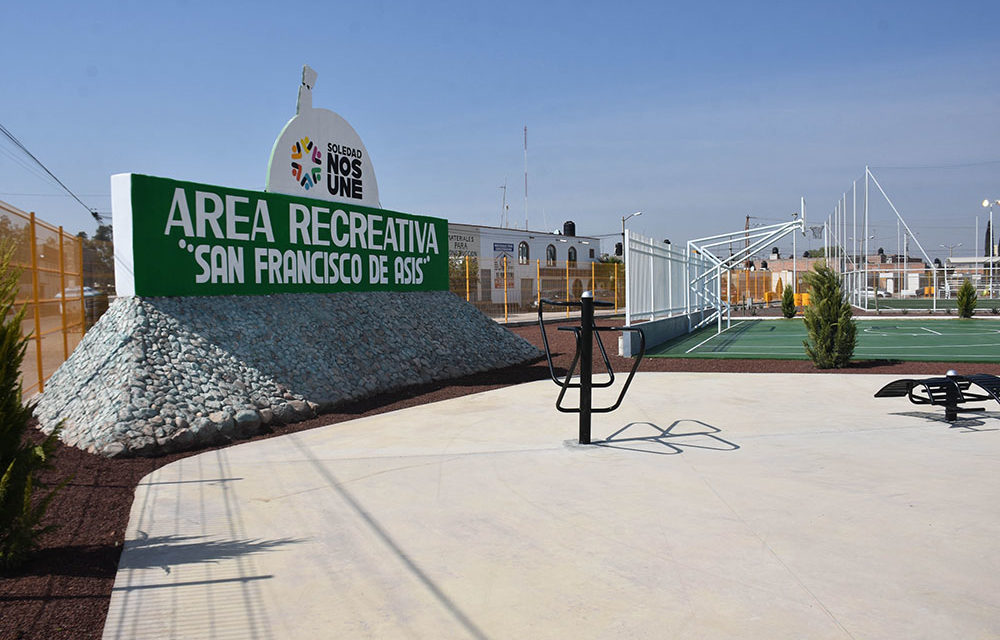 Destaca Soledad en el diseño de áreas recreativas y sirven de modelo en otros municipios.