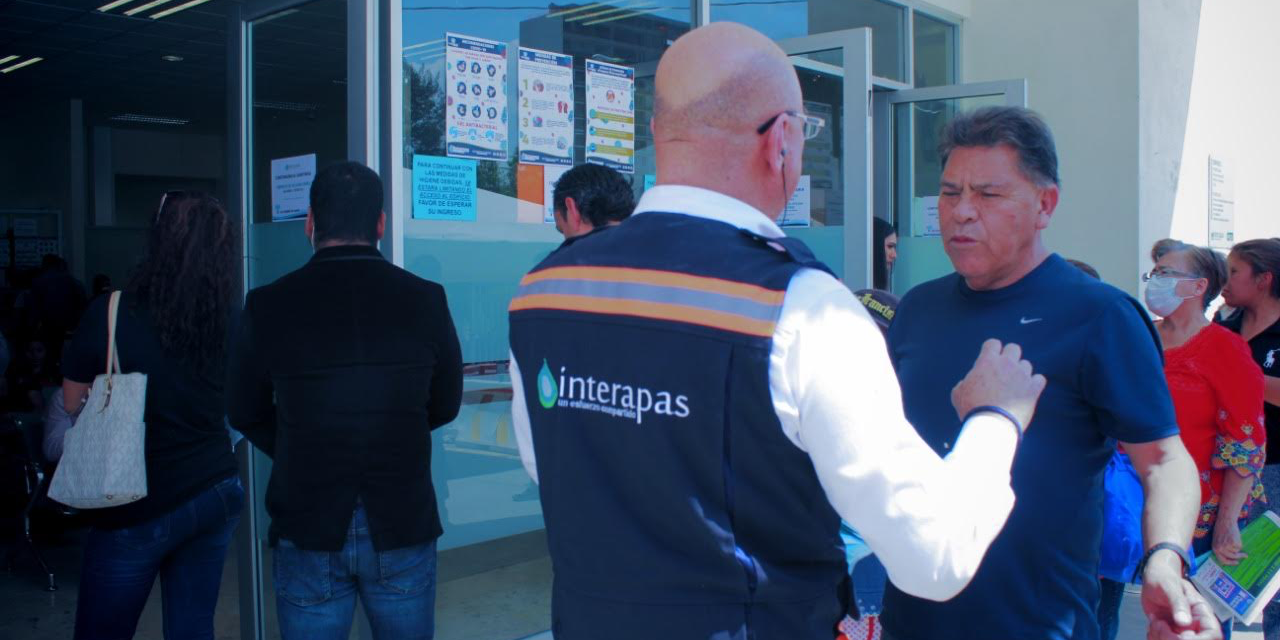 Implementa Interapas programa de trabajo durante Covid-19