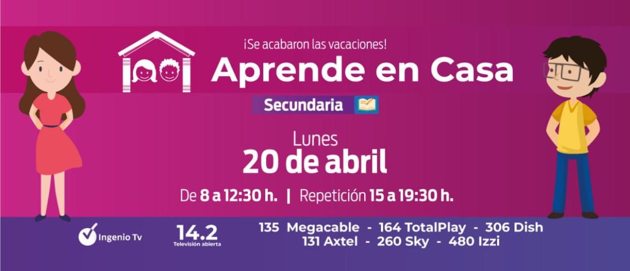 Escuelas de soledad se suman al programa “aprende en casa”, en acato a disposición de la SEP