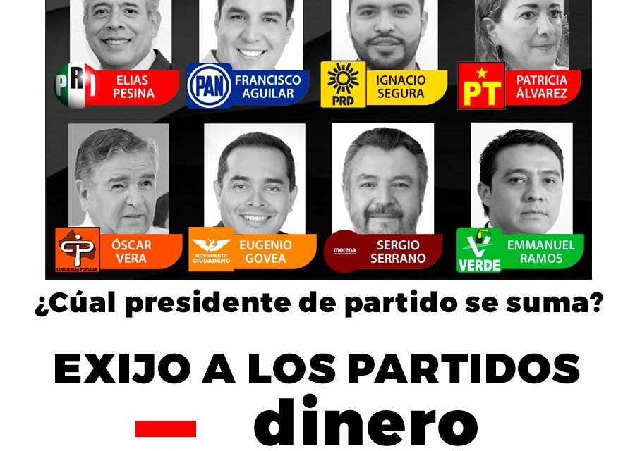 Oídos sordos de partidos políticos a llamado para compra de respiradores, ante contingencia.