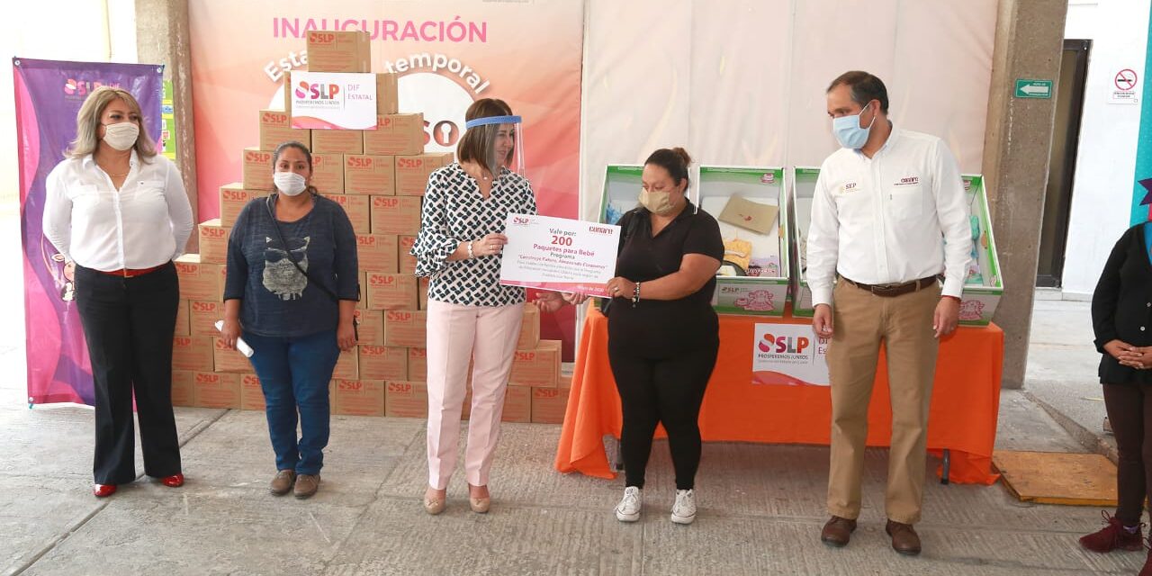 DIF estatal entregó apoyos alimentarios y paquetes para bebé a madres de programas Conafe.