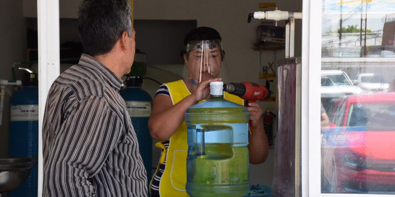 Cubiertas medidas de seguridad para purificadoras en Soledad durante contingencia.