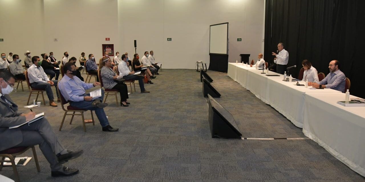 JM Carreras presenta ante las y los presidentes municipales, medidas para la reapertura gradual de actividades.