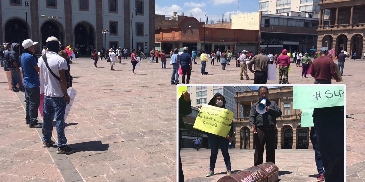 Nueva manifestación de personas se da en Plaza de Fundadores.