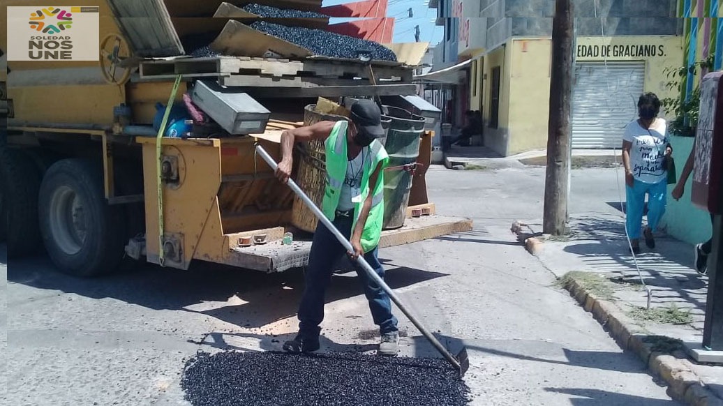 Programa emergente de bacheo sigue vigente en SGS