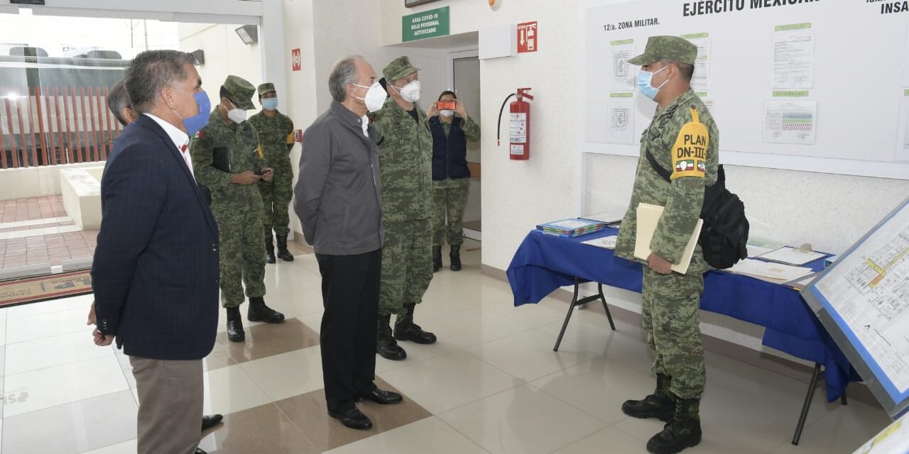 JM Carreras supervisa habilitación del hospital militar regional y el Central para atención de covid-19