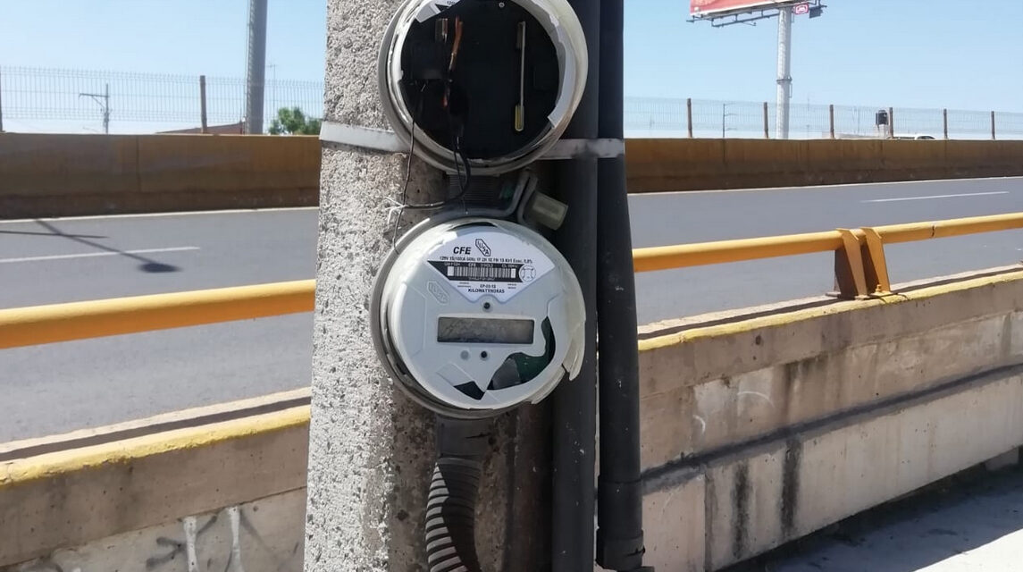 Medidores vandalizados causaron daños en alumbrado de la SNM