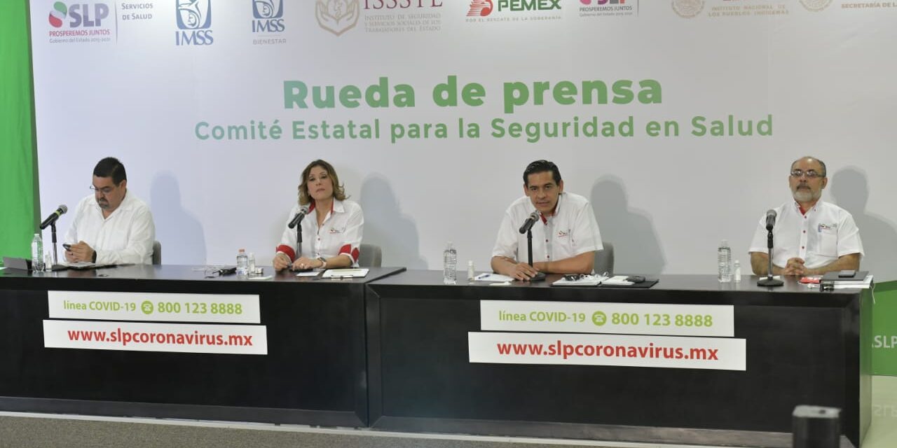Continúa para la SLP la prevalencia de casos por coronavirus.