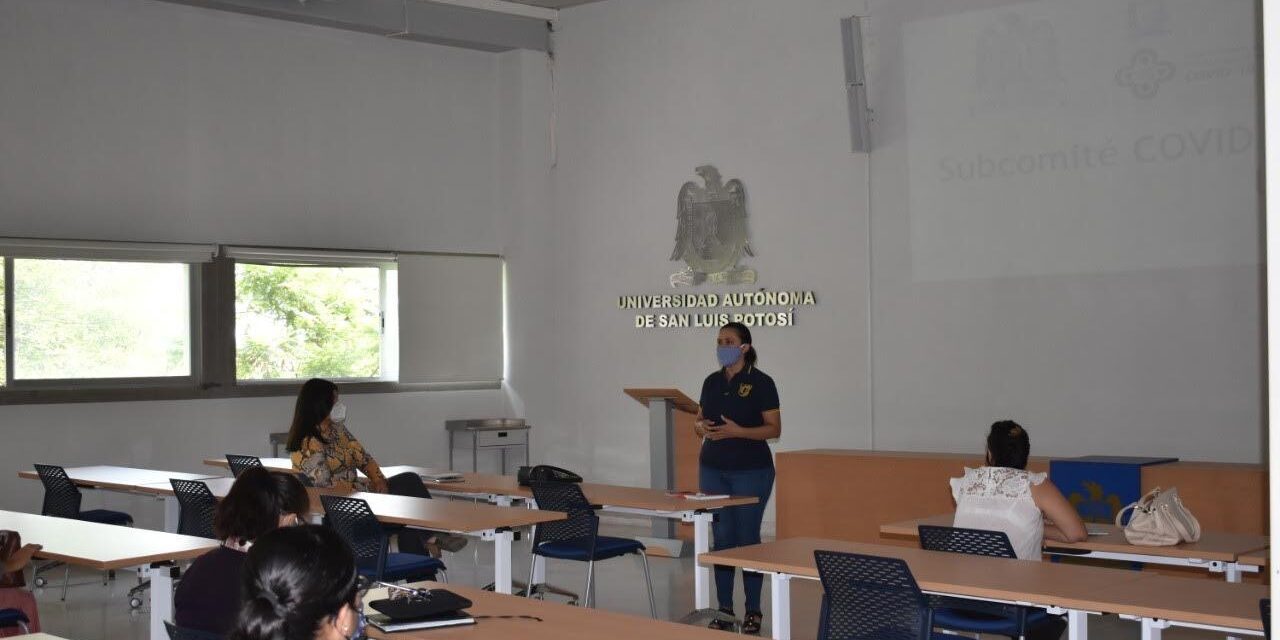 Instalan el subcomité Covid-19 en la facultad de Enfermería y Nutrición.
