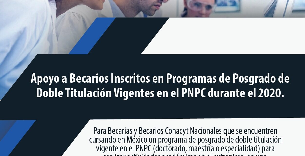 Invita Copocyt al programa de posgrado de doble titulación.