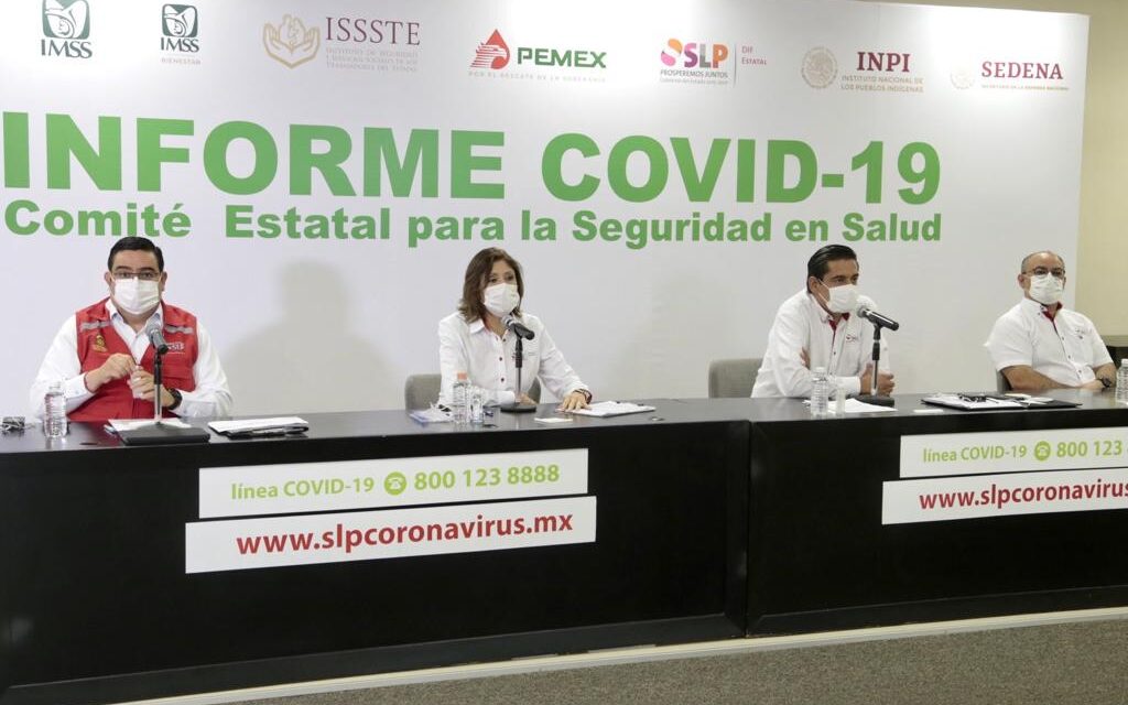 Avanza SLP hacia los 20 mil casos de covid-19.