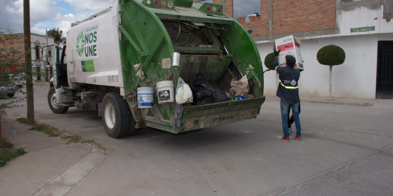 Capta municipio de Soledad 30 toneladas más de basura por festejos navideños.