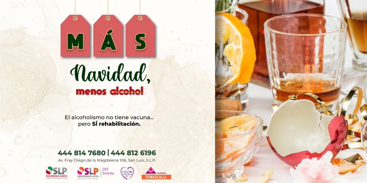 Instituto Temazcalli hace un llamado a la población potosina a sumarse a la campaña “Más Navidad, Menos Alcohol 2020”
